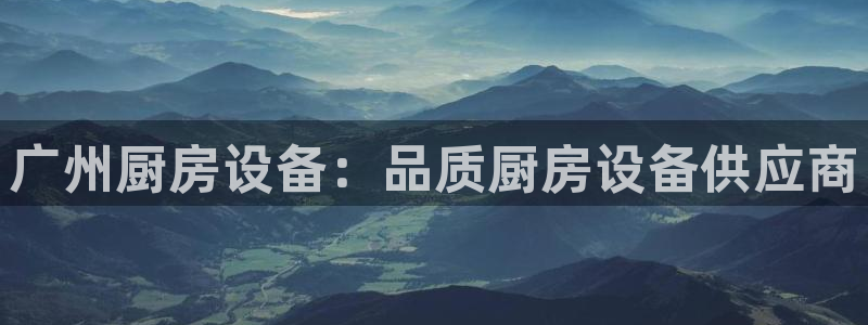 尊龙平台登录：广州厨房设备：品质厨房设备供应商