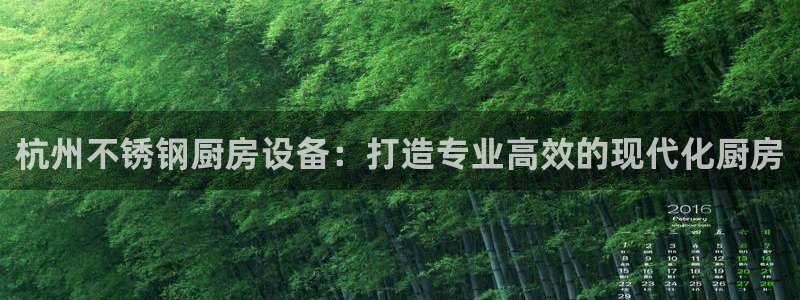 z6尊龙z6：杭州不锈钢厨房设备：打造专业高效的现代化厨房