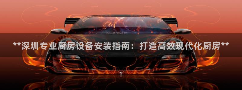 尊龙凯时赞助：**深圳专业厨房设备安装指南：打造高效现代化厨