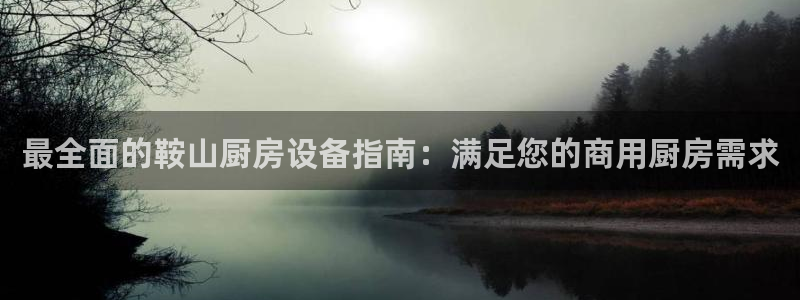 尊龙凯时导航菜单首页：最全面的鞍山厨房设备指南：满足您的商用