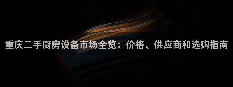 尊龙凯时登陆：重庆二手厨房设备市场全览：价格、供应商和选购指