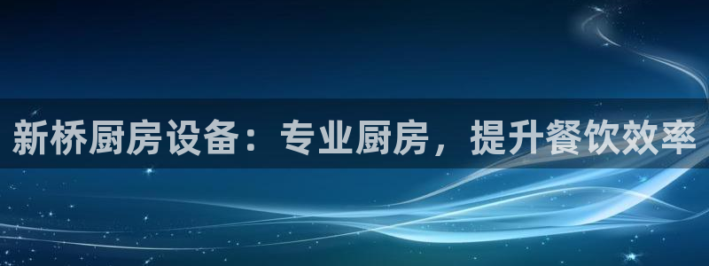 尊龙凯时赞助：新桥厨房设备：专业厨房，提升餐饮效率